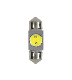 Elettrico- Lampada 12v hyper-led 2 - 1 smd x 2 chips - 10x31 mm - sv8,5-8 - 1 pz bianco  58447