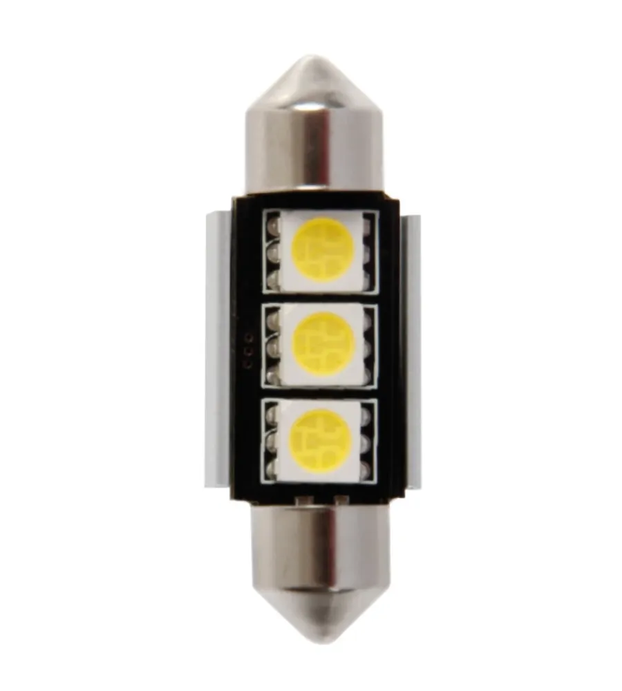Elettrico- Lampada 12v hyper-led 9 - 3 smd x 3 chips - (c5w) - 10x36 mm - sv8,5-8 - 1 pz 58450