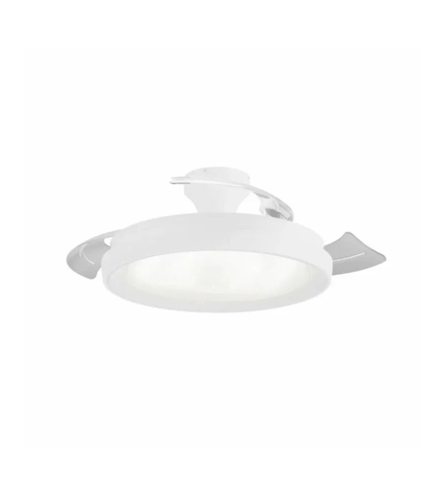 Philips Illuminazione Per Interno|Lampada ventilatore led "bliss" bianco effetto cielo stellato 35+28w