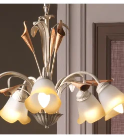 Best Lampadario 5 luci "lucrezia" avorio, e14 Illuminazione Per Interno
