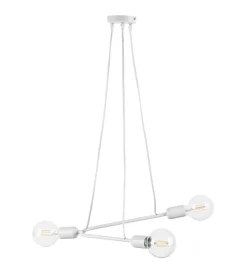 Onli Illuminazione Per Interno|Lampadario 3 luci "boomerang" bianco e27