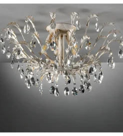 Lampadario 5 luci "cesta" avorio e14 Illuminazione Per Interno