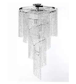 Discount Lampadario 6 luci "elica" e14 45 cm Illuminazione Per Interno