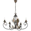 Onli Illuminazione Per Interno|Lampadario 5 luci "gretel" bronzo e14