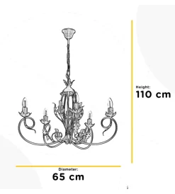 Onli Illuminazione Per Interno|Lampadario 5 luci 