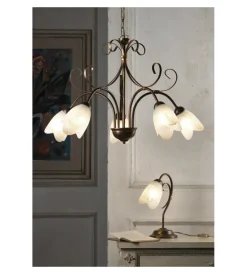 Illuminazione Per Interno-Onli Lampadario 5 luci "odino" bronzo e14