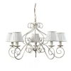 Onli Illuminazione Per Interno|Lampadario 5 luci "vivienne" bianco e14