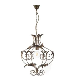 Clearance Lampadario "contessa" in metallo color bronzo, e27 Illuminazione Per Interno