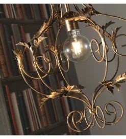 Clearance Lampadario "contessa" in metallo color bronzo, e27 Illuminazione Per Interno