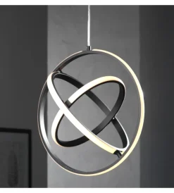 Onli Illuminazione Per Interno|Lampadario led "vity" nero 30w