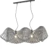 Sale Lampadario "camino" titanio 2 luci, e27 Illuminazione Per Interno