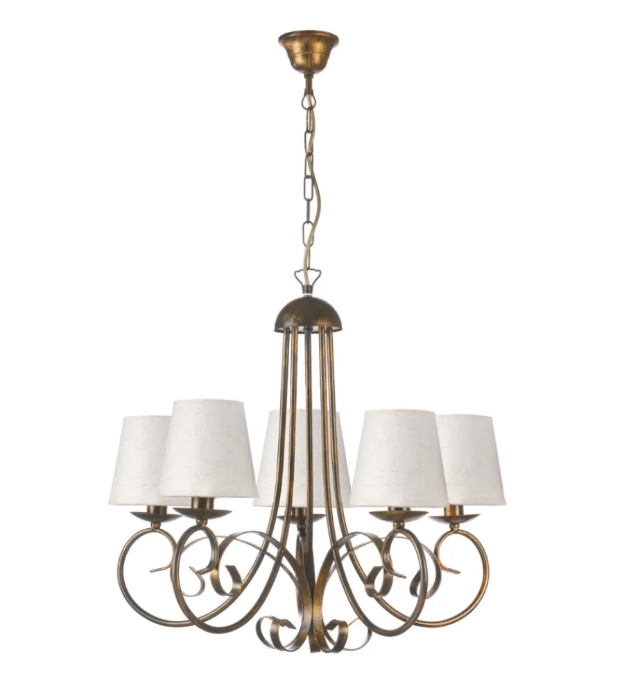 Illuminazione Per Interno-Onli Lampadario "pompei" 5 luci, e14