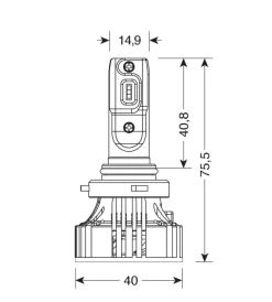 Auto Esterno-Lampa de led per auto 9-32v halo led serie 7 compact - (h10-hb3 9005) - 36w - p20d - 2 pz  - scatola  57780