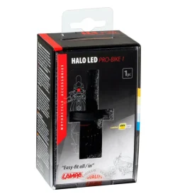 de led per auto 9-32v halo led pro-bike 1 - (h4) - 25w - p43t - 1 pz  - scatola  57756 Moto