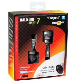 Auto Esterno-Lampa de led per auto 9-32v halo led serie 7 compact - (h7) - 36w - px26d - 2 pz  - scatola  57778