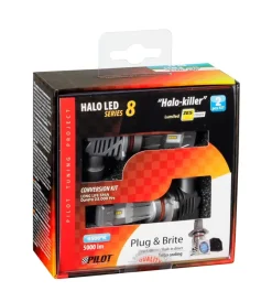 Hot de led per auto 9-32v halo led serie 8 halo killer - (h10-hb3 9005) - 25w - p20d - 2 pz - scatola 57773 Auto Esterno