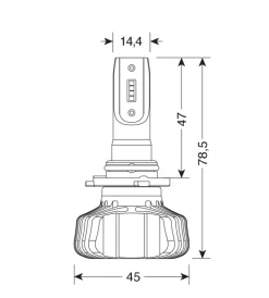 Online de led per auto 9-32v halo led serie 5 blaster - (h10-hb3 9005) - 20w - p20d - 2 pz  - scatola  57794 Auto Esterno