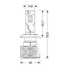 Discount de led per auto 9-32v halo led serie 10 halo killer - (h7) - 20w - px26d - 2 pz  - scatola  57731 Auto Esterno