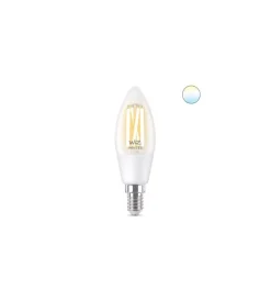 Lampadine-Philips Smart Led Lampadina filamento chiaro smart c35, 470 lm