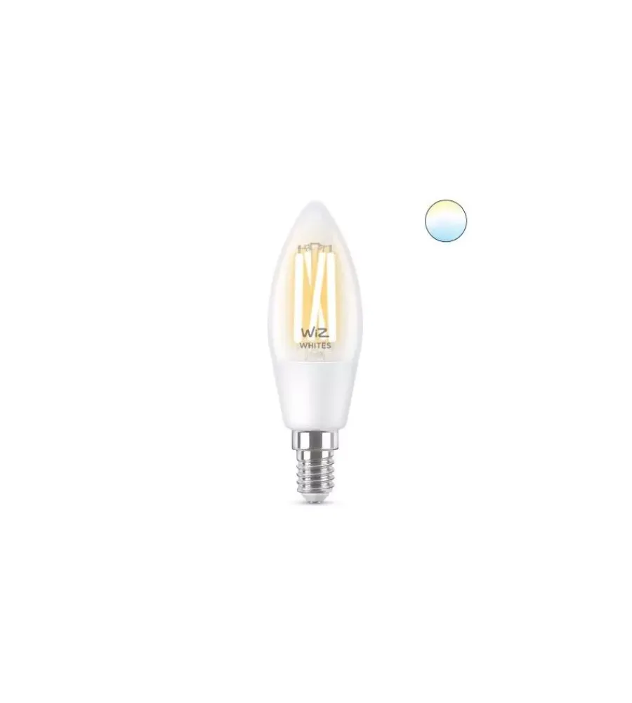 Lampadine-Philips Smart Led Lampadina filamento chiaro smart c35, 470 lm