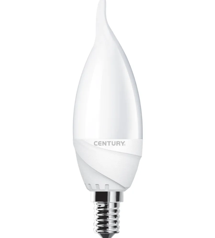 Lampadine-Century Lampadina led colpo di vento frost 6w e14 6500k 520 lm