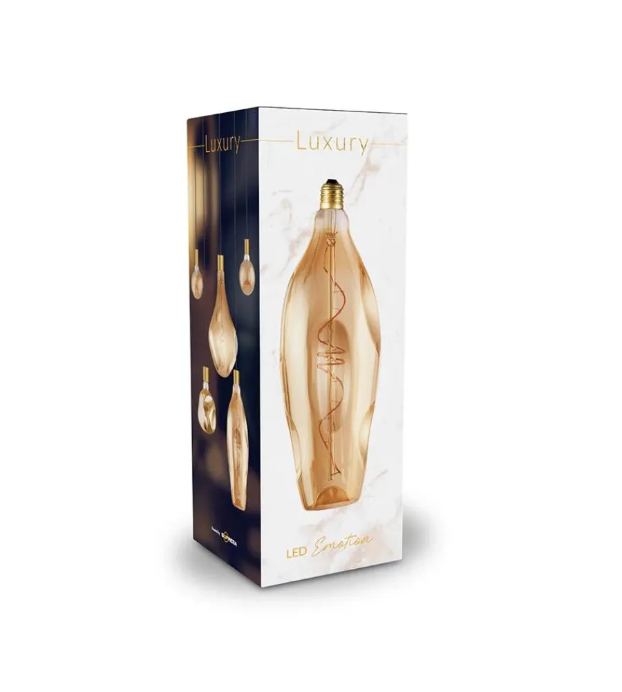Lampadine- Lampadina led decorativa "bottle" ambrata 240 lm, e27