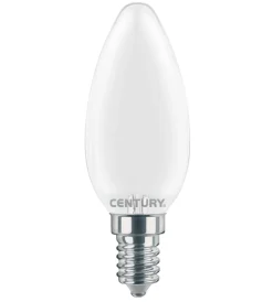 New Lampadina led incanto saten candela liscia 4w e14 6000k 470 lm Lampadine