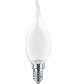 Lampadine-Century Lampadina led incanto saten colpo di vento 4w e14 6000k 470 lm
