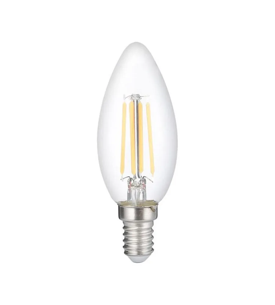 Lampadine- Lampadina led "oliva" luce bianca, 60w e14