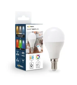 New Lampadina "minisfera" smart rgb+cct, 40w e14 Lampadine