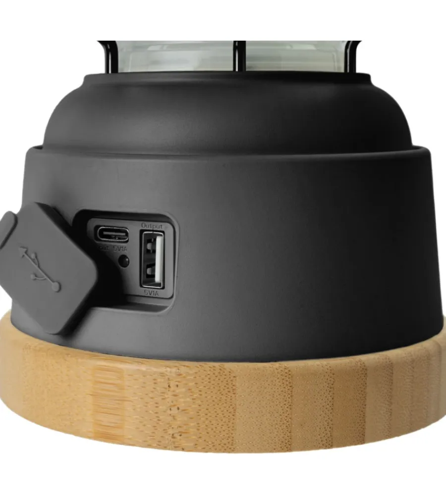 Campeggio-Brunner Lanterna led ricaricabile da campeggio "lyss" nero 450 lumen