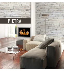 Outlet Lastra decorativa in polipropilene con stampa effetto in pietra, 100x50 cm Pannelli Plastici