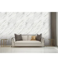 Pannelli Plastici|Lastra decorativa in polipropilene con stampa effetto marmo "perla", 100x50 cm
