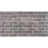 Pannelli Plastici|Lastra decorativa in polipropilene con stampa effetto muro "london grey", 100x50 cm