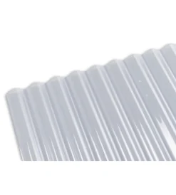 Pannelli Plastici- Lastra ondulata polikril light onda "76/18" sp. 0,5 mm, 90x120 cm