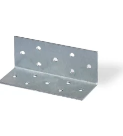 Ferramenta Per Esterno- Lastrina ad angolo, forata 100 x 40 x 40 mm.