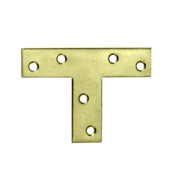 Clearance Lastrine a "t" 70 x 50 x 16 mm. - zincate giallo - 4 pz. Sistemi Di Fissaggio