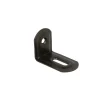Ferramenta Per Mobili E Infissi- Lastrine ad angolo con asola in acciaio colore nero 23x28x38 mm. 4 pz.