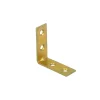 Ferramenta Per Mobili E Infissi- Lastrine di giunzione ad angolo in acciaio zincato giallo 50 x 50 mm. 4 pz.