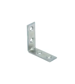 Sistemi Di Fissaggio|Lastrine di giunzione ad angolo 125 x 125 mm. - zincate - 1 pz.