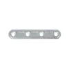 Ferramenta Per Mobili E Infissi- Lastrine di giunzione stondate - 60 mm. - zincato - 4 pz.