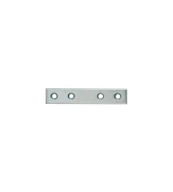 Outlet Lastrine di giunzioni dritte in acciaio zincato bianco 60x15 mm. 4 pz. Ferramenta Per Mobili E Infissi