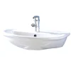 Ceramiche E Accessori- Lavabo in ceramica bianco "serie fiore".