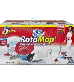 Lavapavimenti- Lavapavimenti rotomop kit 360° con pedale.