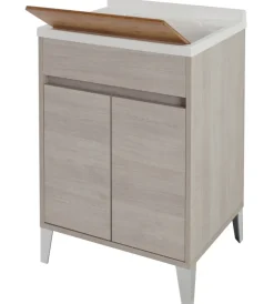 Lavatoio rovere chiaro 2 ante, 60x84x50 cm Mobiletti Multiuso