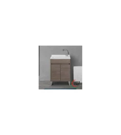 Mobiletti Multiuso|Lavatoio rovere scuro 2 ante, 60x84x50 cm