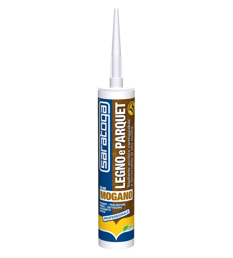 Siliconi E Sigillanti-Saratoga "legno & parquet" colore mogano 310 ml - .