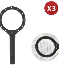 Outlet Lente ingrandimento a pila con  12 led Illuminazione Per Interno
