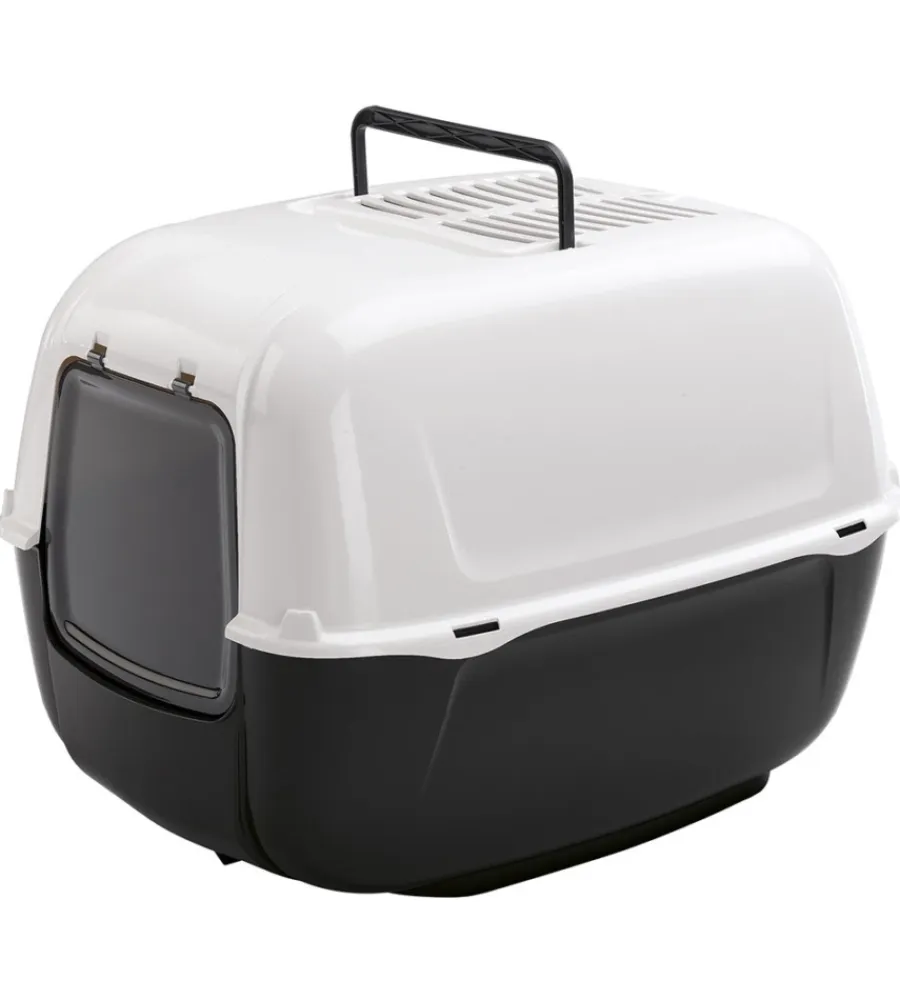 Sale Lettiera toilette gatto chiusa "prima" nero 39,5x52,5x38 cm Lettiere E Sabbia