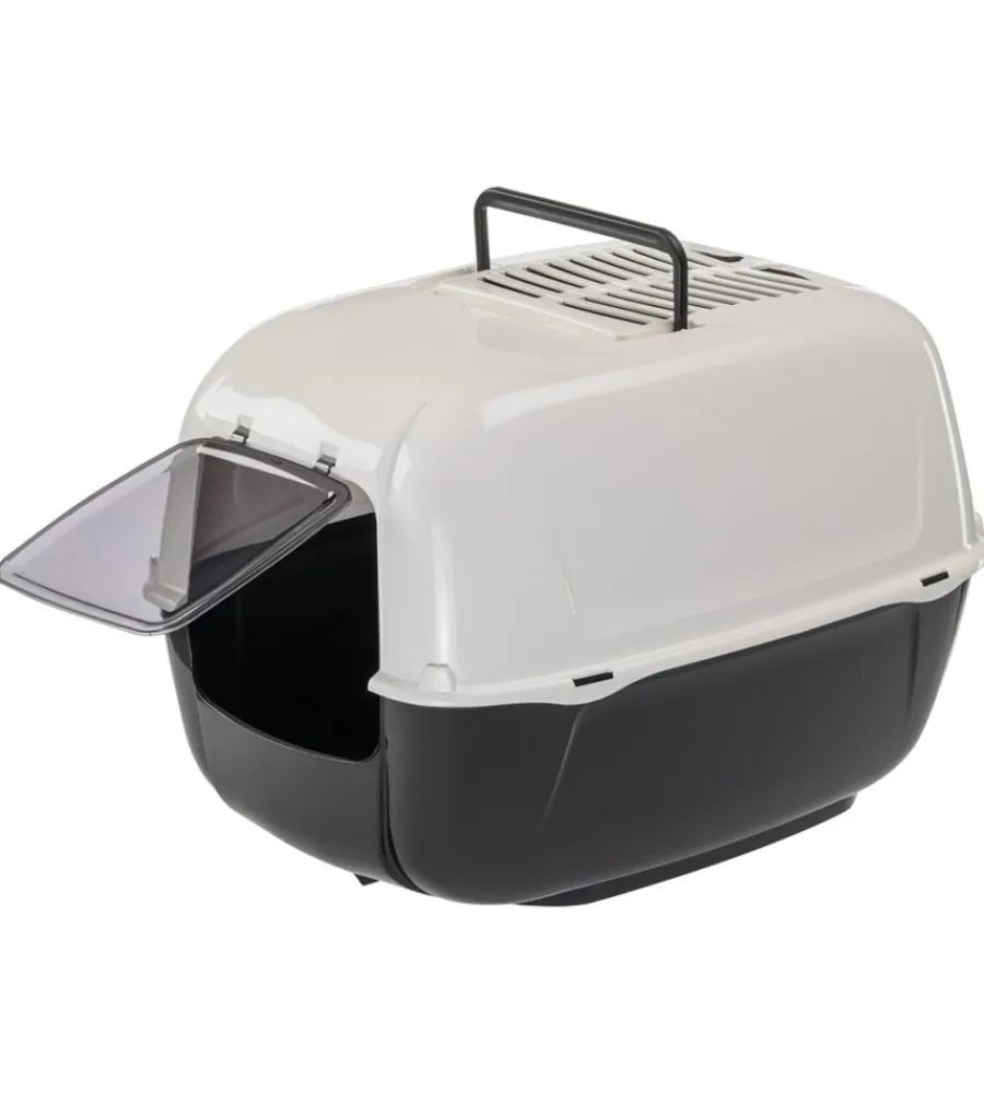Sale Lettiera toilette gatto chiusa "prima" nero 39,5x52,5x38 cm Lettiere E Sabbia